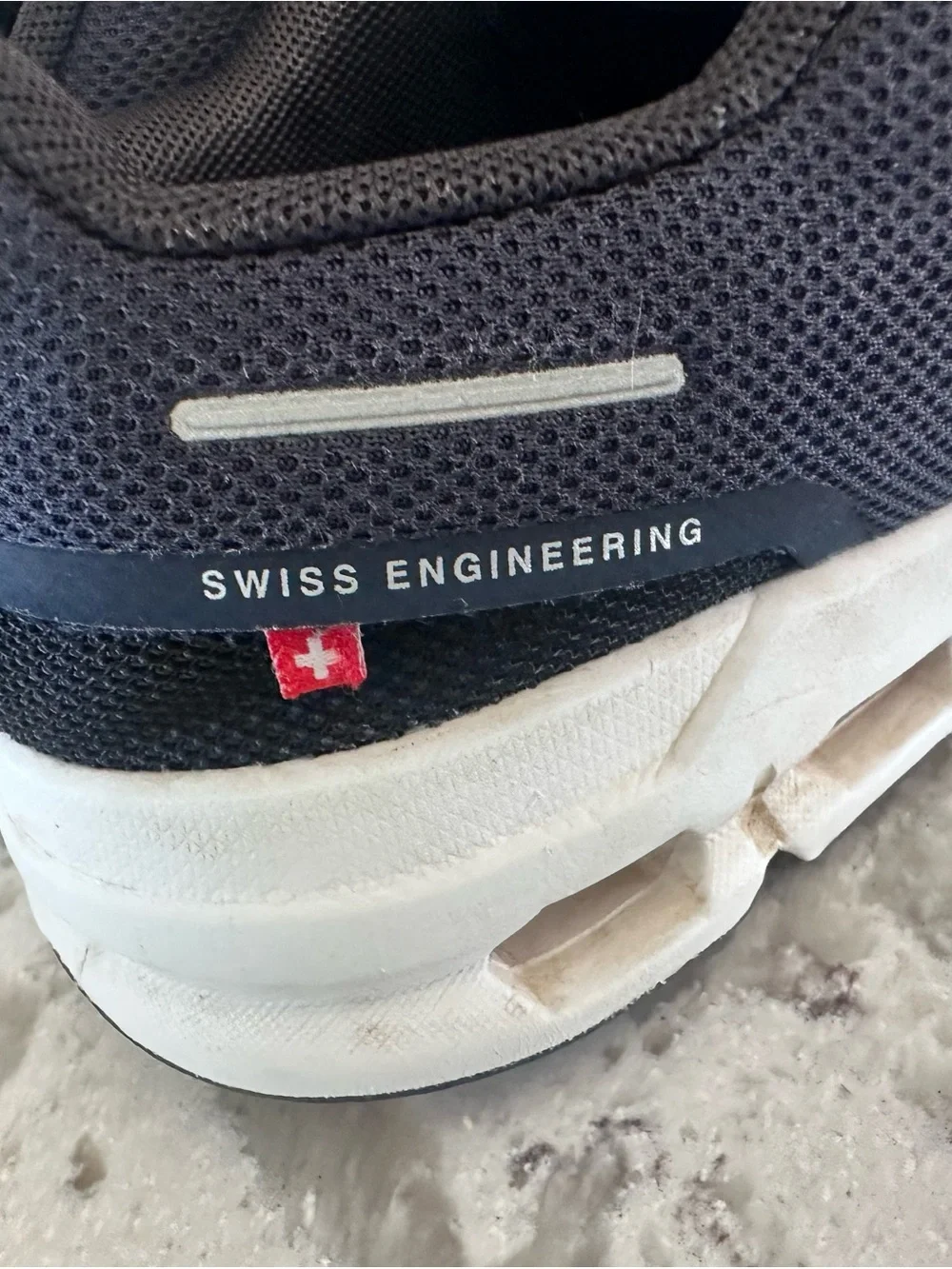 On Running Men's Navy and White Cloudstyle Running Shoes